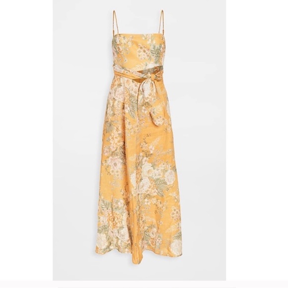 Zimmermann Dresses & Skirts - ZIMMERMAN linen Amelie Scarf Tie Dress